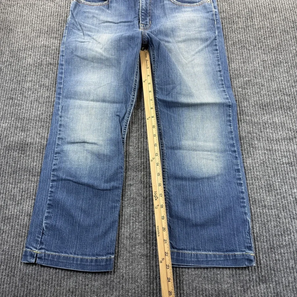 Gap Boot Cut Cropped Jeans Womens 14‎ Blue Med Wash Stretch Denim Regular 30x23